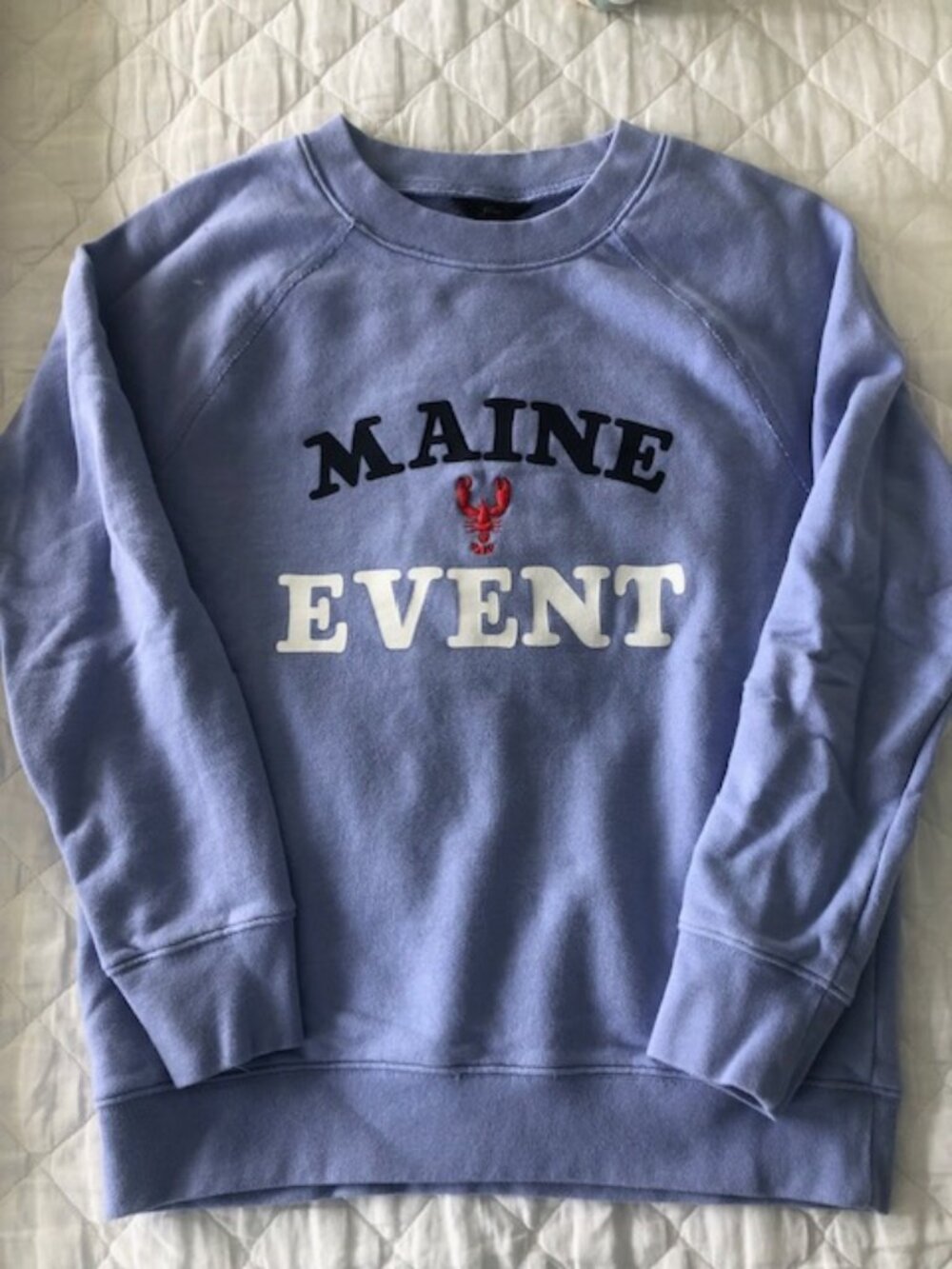 J. Crew women's  "Maine" sweatshirt light blue size XS